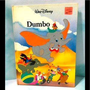 WALT DISNEY VINTAGE 1986 DUMBO HARDCOVER BOOK 96p.